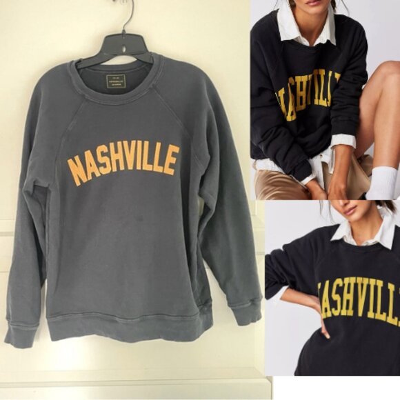 RetroBrand Nashville Crewneck Pullover Sweatshirt  Small 26807 - Picture 1 of 6